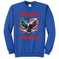 Trump Vance 2024 Eagle Donald Trump 2024 Cute Gift Tall Sweatshirt