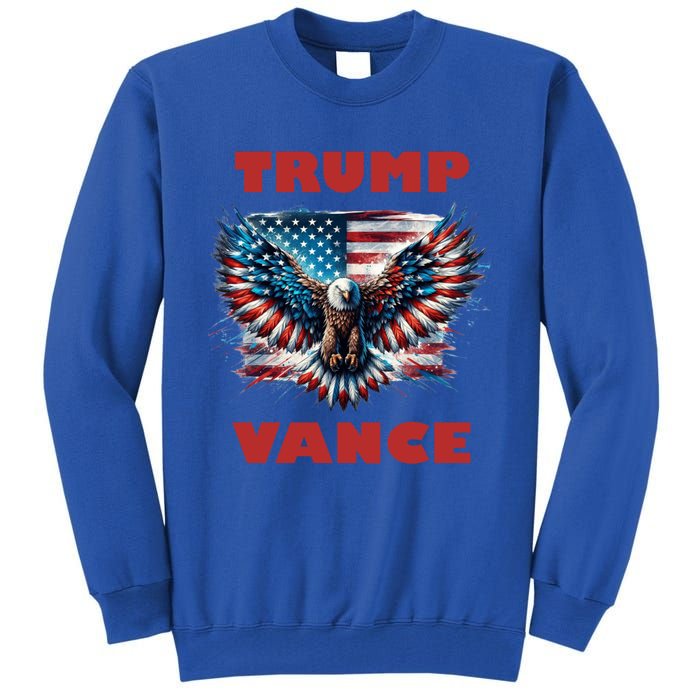 Trump Vance 2024 Eagle Donald Trump 2024 Cute Gift Tall Sweatshirt