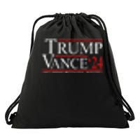 Trump Vance 2024 Not Friends With School Shooters Font & Back Drawstring Bag