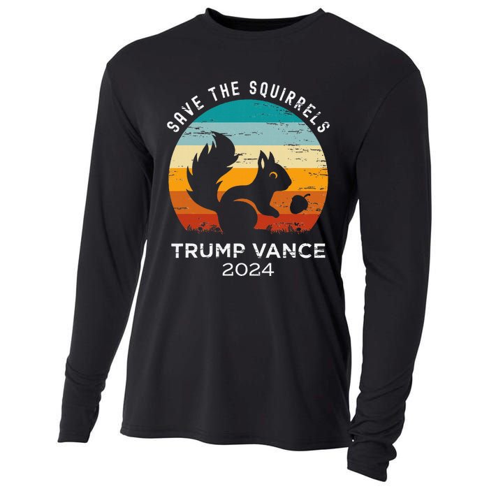 Trump Vance 2024 Save The Squirrels Cooling Performance Long Sleeve Crew