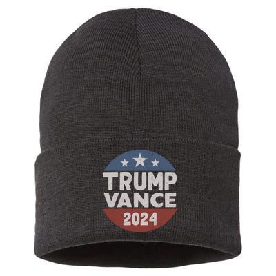 Trump Vance 2024 Donald Trump Jd Vance 2024 Pro Trump 2024 Sustainable Knit Beanie