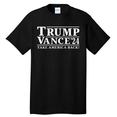 Trump Vance 2024 Take America Back President Vp Election Tall T-Shirt