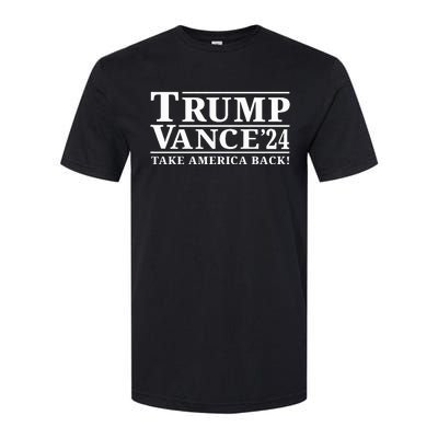 Trump Vance 2024 Take America Back President Vp Election Softstyle CVC T-Shirt