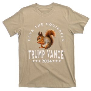 Trump Vance 2024 Save The Squirrels Save The Squirrels Trump T-Shirt