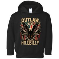 Trump Vance 2024 Outlaw Hillbilly Us Flag Vintage Elections Toddler Hoodie