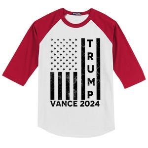 Trump Vance 2024 Kids Colorblock Raglan Jersey