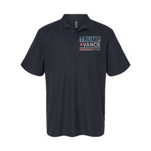 Trump Vance 2024 Retro Stripe Trump Jd Vance Softstyle Adult Sport Polo