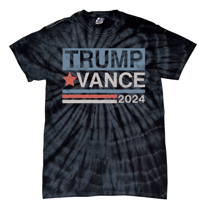 Trump Vance 2024 Retro Stripe Trump Jd Vance Tie-Dye T-Shirt