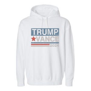 Trump Vance 2024 Retro Stripe Trump Jd Vance Garment-Dyed Fleece Hoodie