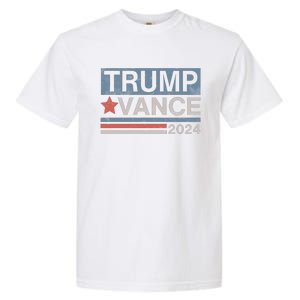 Trump Vance 2024 Retro Stripe Trump Jd Vance Garment-Dyed Heavyweight T-Shirt