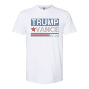 Trump Vance 2024 Retro Stripe Trump Jd Vance Softstyle CVC T-Shirt