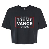 Trump Vance 2024 For President Vp Usa Election Patriotic Bella+Canvas Jersey Crop Tee