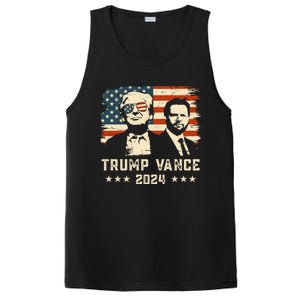 Trump Vance 2024 Flag Patriotic Republican 45 47 Trump Vance Great Gift PosiCharge Competitor Tank