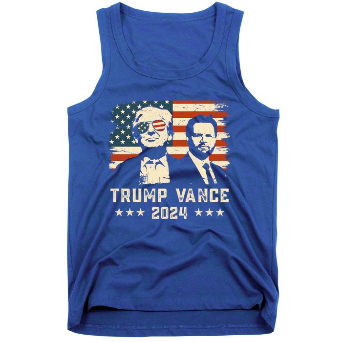 Trump Vance 2024 Flag Patriotic Republican 45 47 Trump Vance Great Gift Tank Top