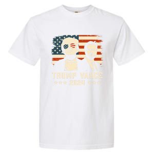 Trump Vance 2024 Flag Patriotic Republican 45 47 Trump Vance Great Gift Garment-Dyed Heavyweight T-Shirt