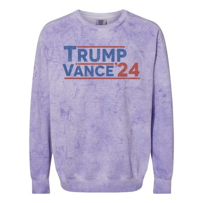 Trump Vance 2024 Colorblast Crewneck Sweatshirt