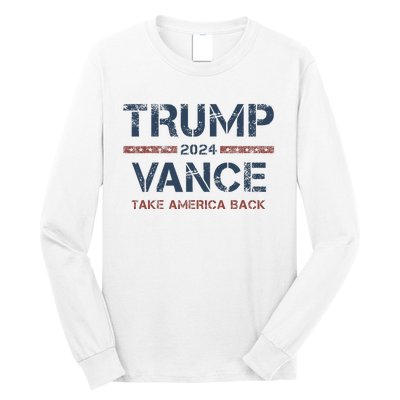 Trump Vance 2024 Take America Back Usa Vintage Long Sleeve Shirt