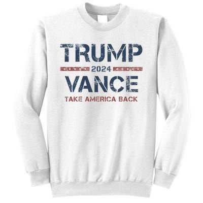 Trump Vance 2024 Take America Back Usa Vintage Sweatshirt