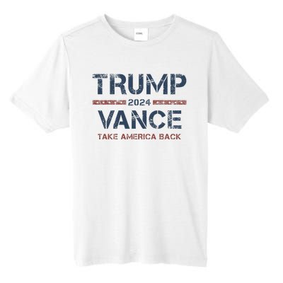 Trump Vance 2024 Take America Back Usa Vintage Tall Fusion ChromaSoft Performance T-Shirt