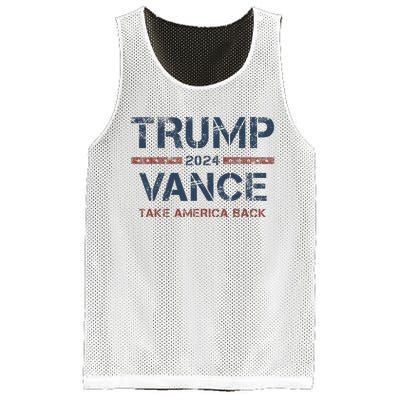 Trump Vance 2024 Take America Back Usa Vintage Mesh Reversible Basketball Jersey Tank