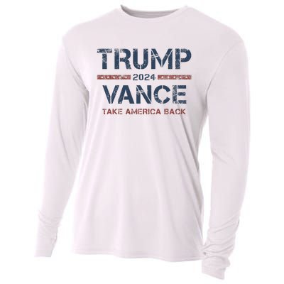 Trump Vance 2024 Take America Back Usa Vintage Cooling Performance Long Sleeve Crew