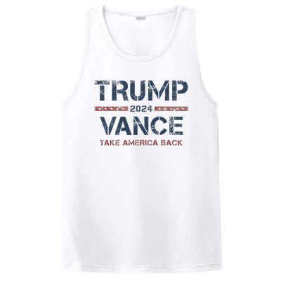 Trump Vance 2024 Take America Back Usa Vintage PosiCharge Competitor Tank