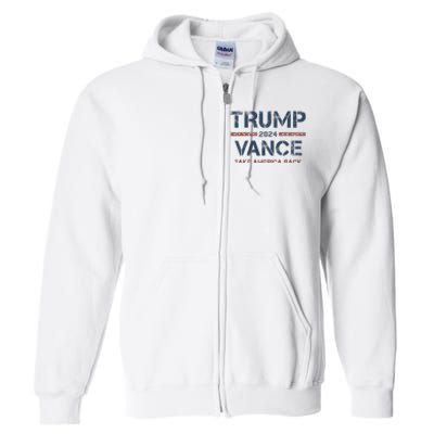 Trump Vance 2024 Take America Back Usa Vintage Full Zip Hoodie