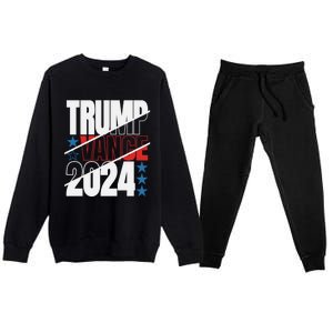 Trump Vance 2024 For President Usa Election Patriotic Meaningful Gift Premium Crewneck Sweatsuit Set