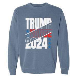 Trump Vance 2024 For President Usa Election Patriotic Meaningful Gift Garment-Dyed Sweatshirt