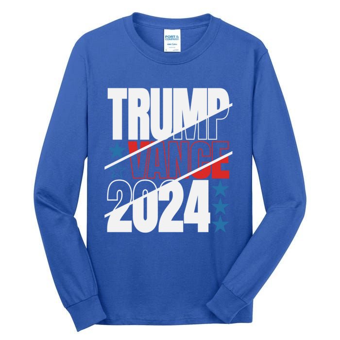 Trump Vance 2024 For President Usa Election Patriotic Meaningful Gift Tall Long Sleeve T-Shirt