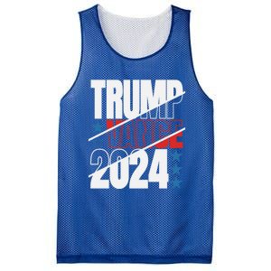 Trump Vance 2024 For President Usa Election Patriotic Meaningful Gift Mesh Reversible Basketball Jersey Tank