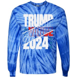 Trump Vance 2024 For President Usa Election Patriotic Meaningful Gift Tie-Dye Long Sleeve Shirt