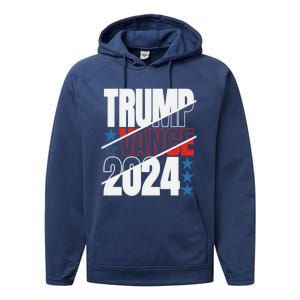 Trump Vance 2024 For President Usa Election Patriotic Meaningful Gift Performance Fleece Hoodie