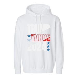 Trump Vance 2024 For President Usa Election Patriotic Meaningful Gift Garment-Dyed Fleece Hoodie