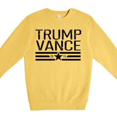 Trump Vance 2024 Star Vintage Premium Crewneck Sweatshirt