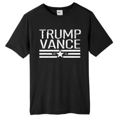 Trump Vance 2024 Star Vintage Tall Fusion ChromaSoft Performance T-Shirt