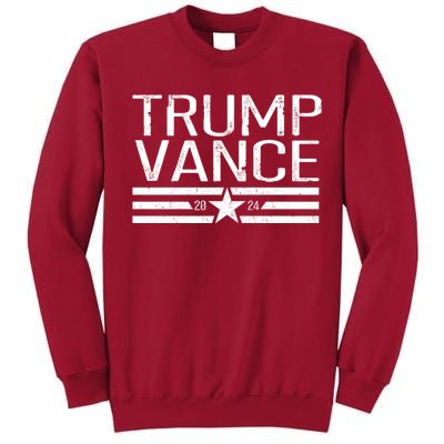 Trump Vance 2024 Star Vintage Tall Sweatshirt