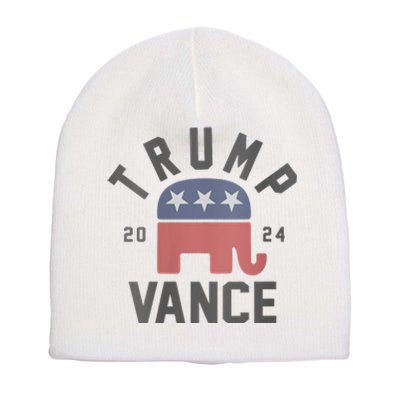 Trump Vance 2024 President Trump Supporter Re Election Short Acrylic Beanie