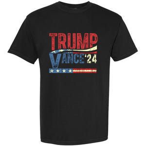 Trump Vance 2024 Funny Election Garment-Dyed Heavyweight T-Shirt