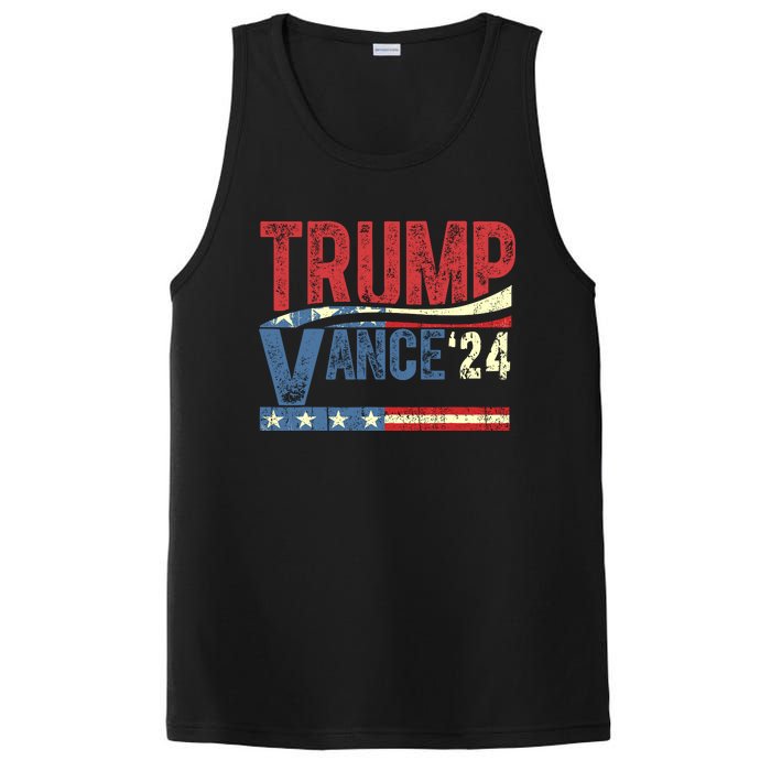 Trump Vance 2024 Funny Election PosiCharge Competitor Tank