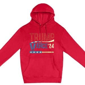 Trump Vance 2024 Funny Election Premium Pullover Hoodie