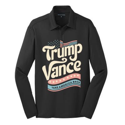 Trump Vance 2024 Silk Touch Performance Long Sleeve Polo