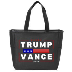 Trump Vance 2024 Funny Election Zip Tote Bag