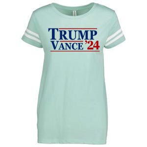 Trump Vance 2024 Enza Ladies Jersey Football T-Shirt