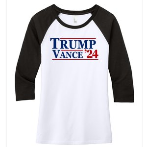 Trump Vance 2024 Women's Tri-Blend 3/4-Sleeve Raglan Shirt