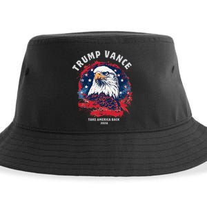 Trump Vance 2024 Vp Eagle America Election Take America Back Sustainable Bucket Hat