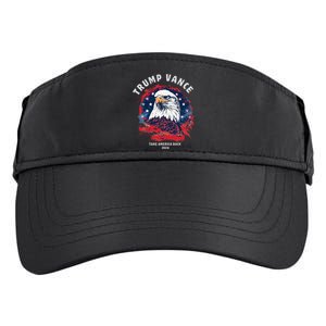 Trump Vance 2024 Vp Eagle America Election Take America Back Adult Drive Performance Visor