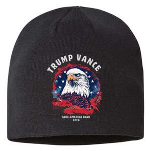 Trump Vance 2024 Vp Eagle America Election Take America Back Sustainable Beanie