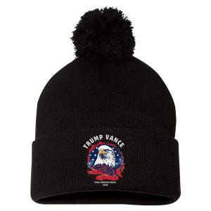 Trump Vance 2024 Vp Eagle America Election Take America Back Pom Pom 12in Knit Beanie