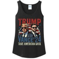 Trump Vance 2024 Donald Trump J.D. Vance Take America Back Ladies Essential Tank